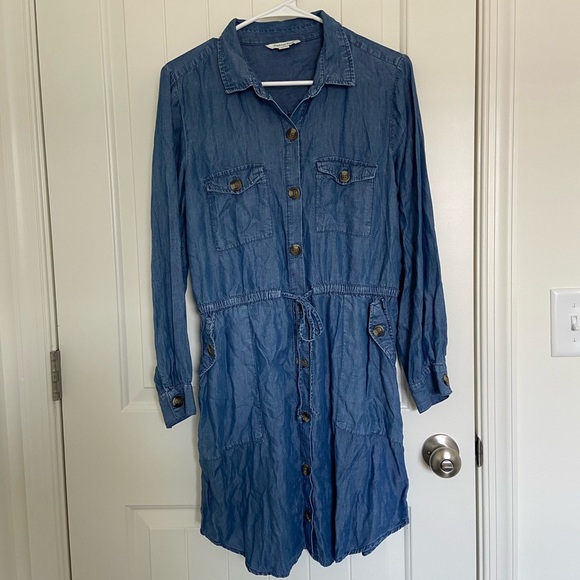 NWOT | American‎ Eagle women’s denim button-front dress — medium - Picture 1 of 5